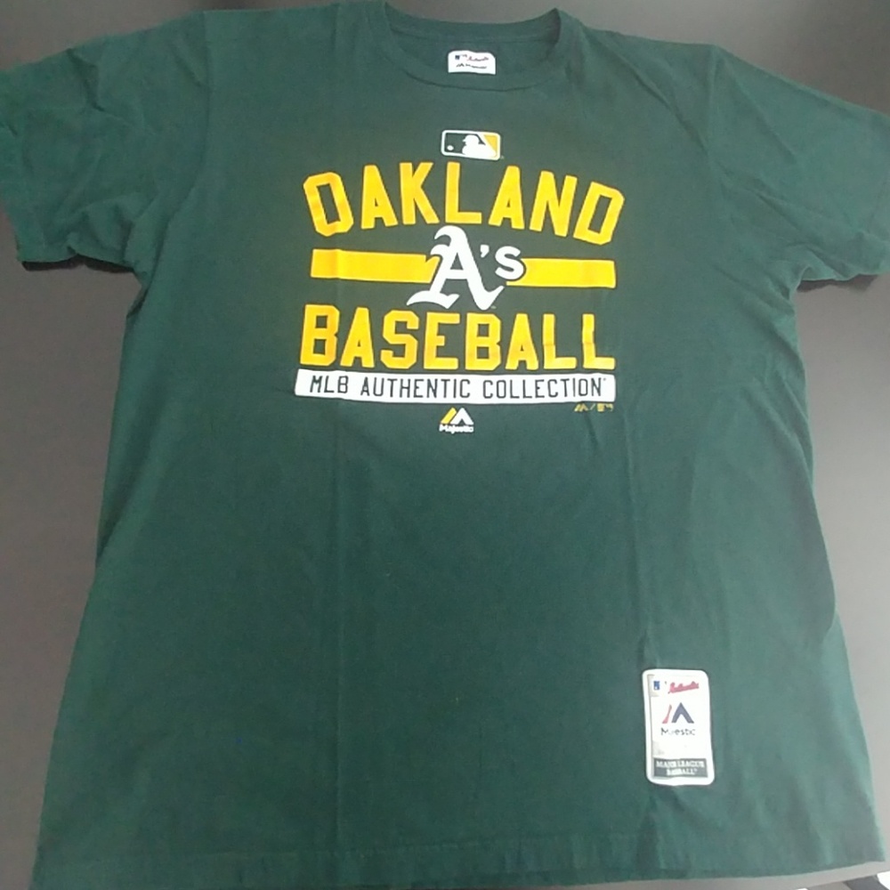 Authentic Oakland A's Majestic Baseball T-Shirt